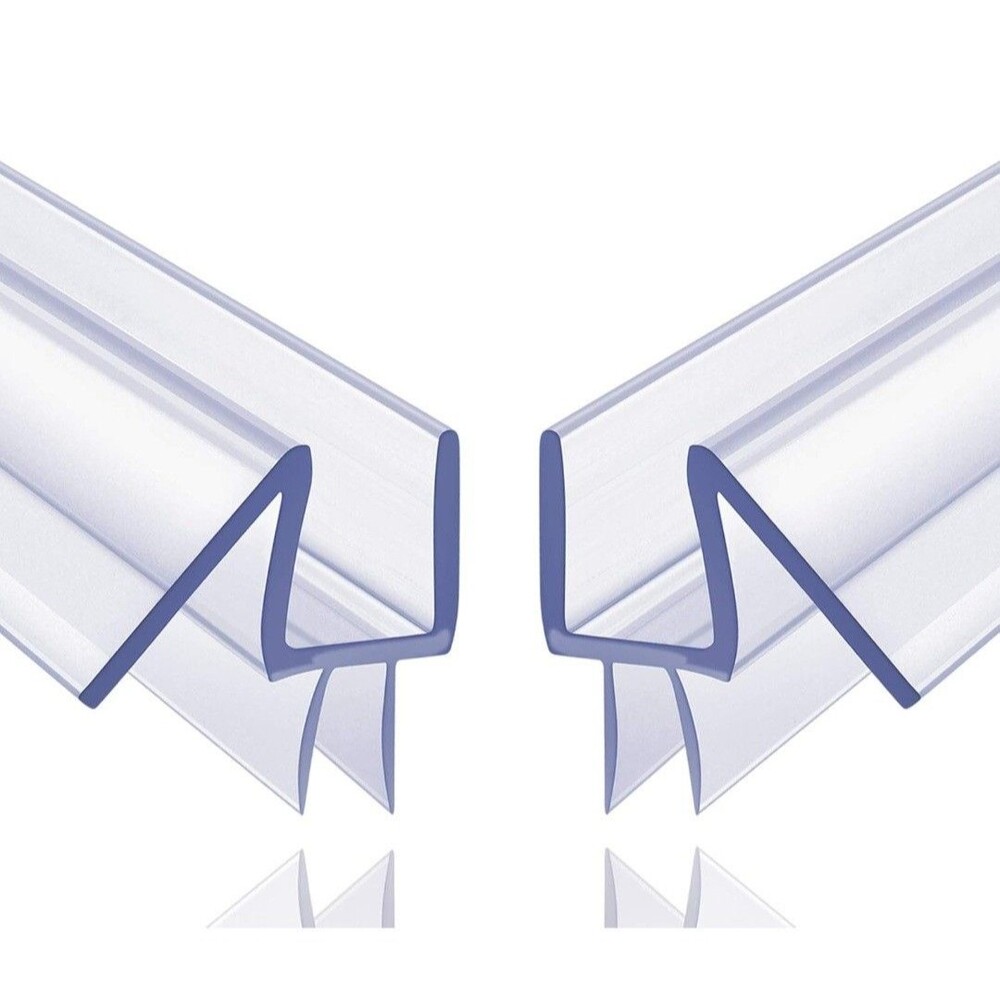 2-Pack Butecare Frameless Shower Door Bottom Seal for Glass Doors – Stop Shower